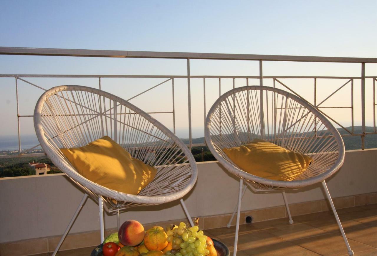 360 Panorama House - Gazing At Horizon And The Stars Of The Galaxy In The Night - Fresh Cool Breeze Most Of The Time - Just 7 Min From The Beach Kournás 외부 사진